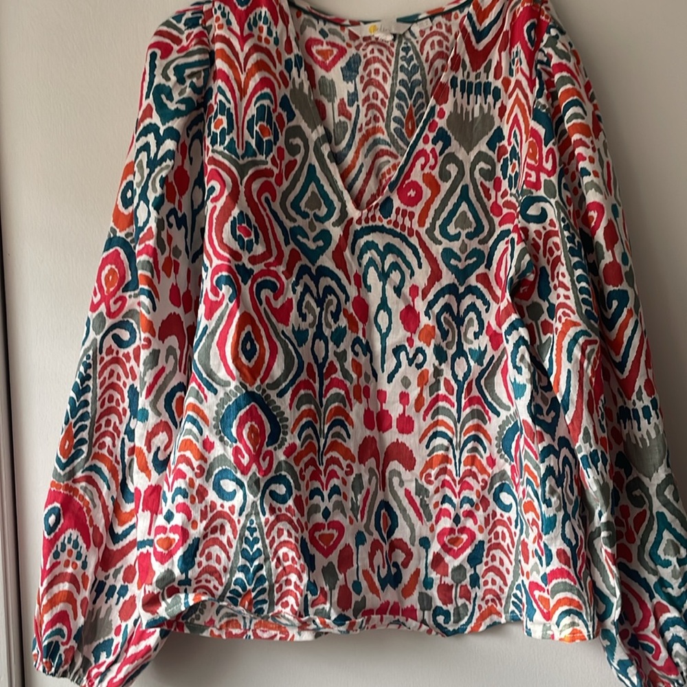 Boden Multicolor Patterned Blouse - image 3